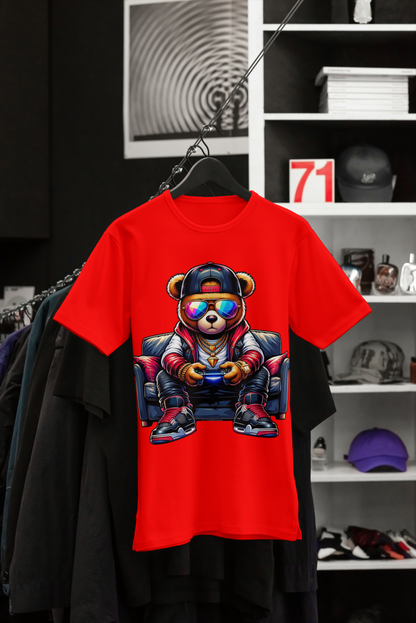 Gamer Bear Kid's T-Shirt