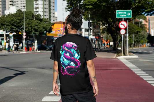 MechaSnake Back Logo T-Shirt
